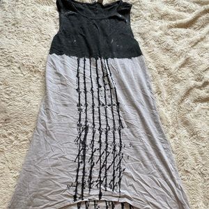 Divided H&M hi-low light cotton dress